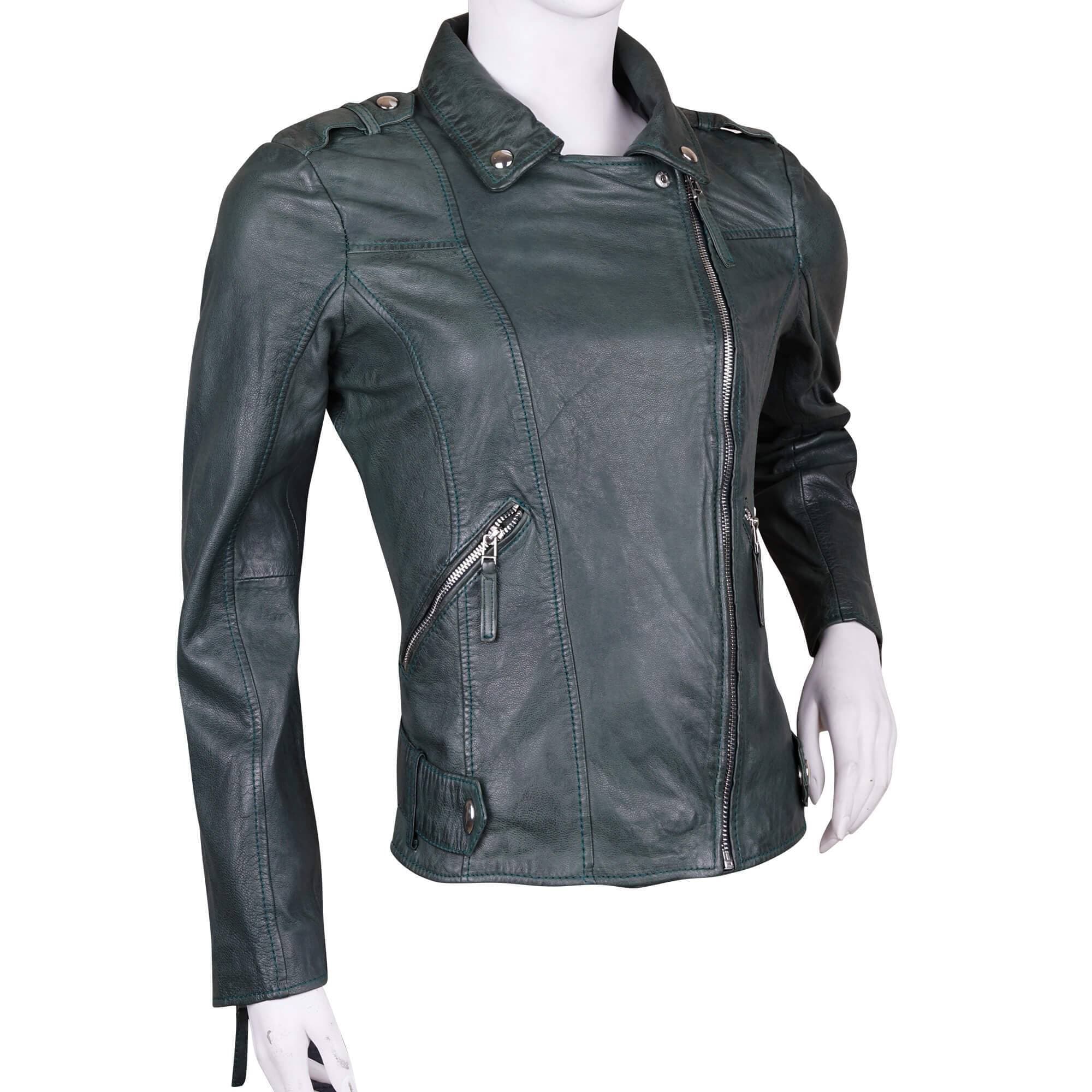 NFC Women's Genuine Sheep Leather Winter Jacket E-L-15
