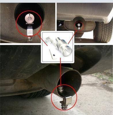Universal Car Auto Turbo Sound Whistle Muffler Exhaust Pipe Size Medium Compatible 1600-2000CC