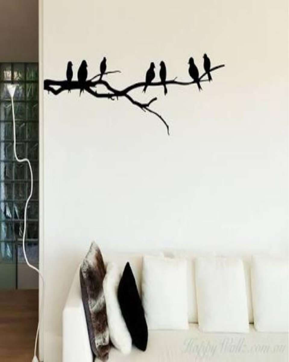 Corner Tree Birds Wall Sticker For Room
