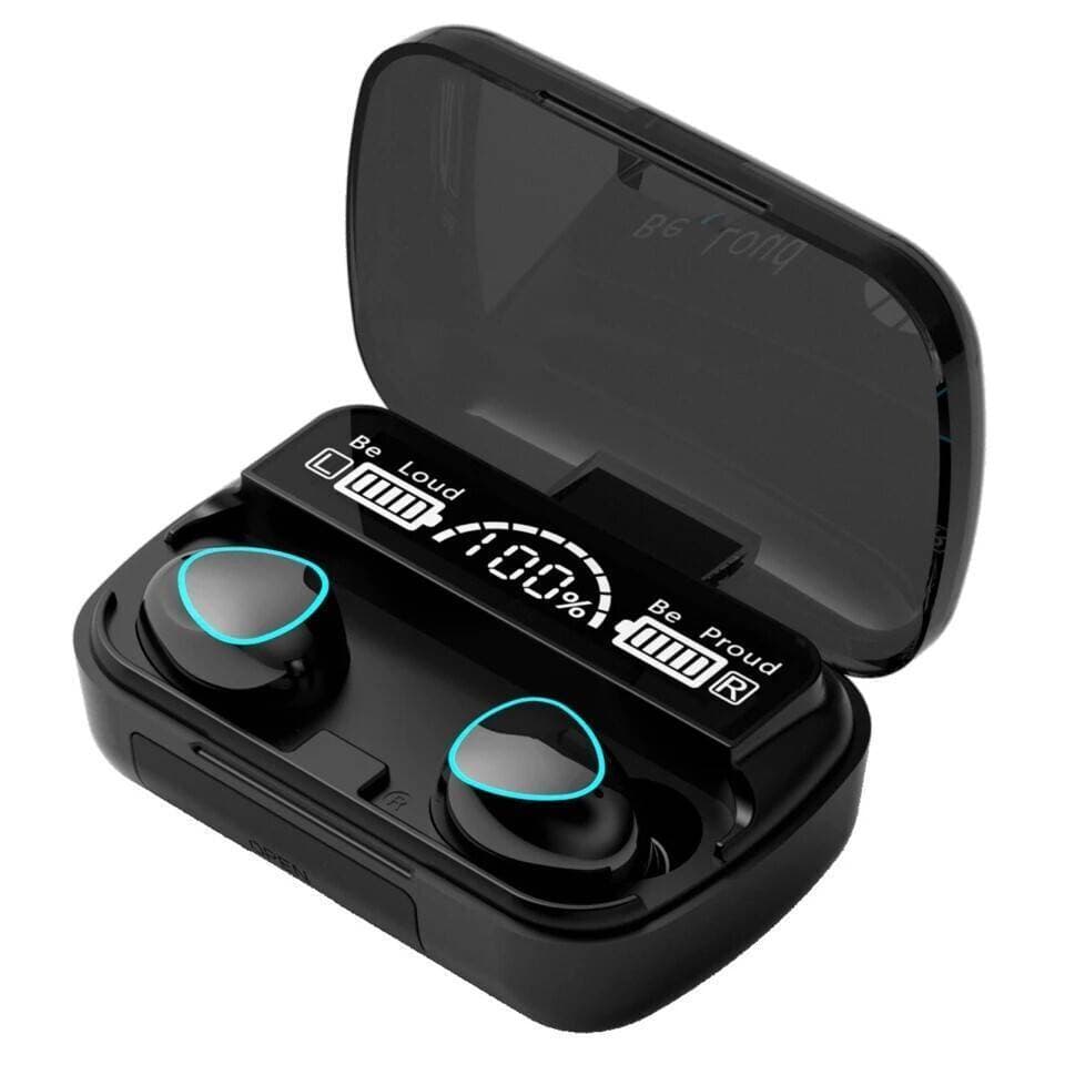 TWS M10 Wireless Bluetooth Black Earbuds - 50mah - 1 Pack