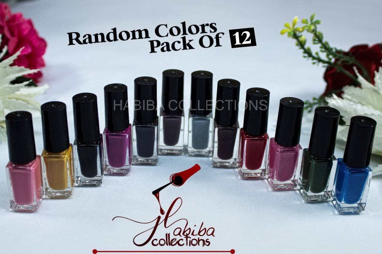 Peel Off Nail Paints For Women - Pack Of 12 Pieces
