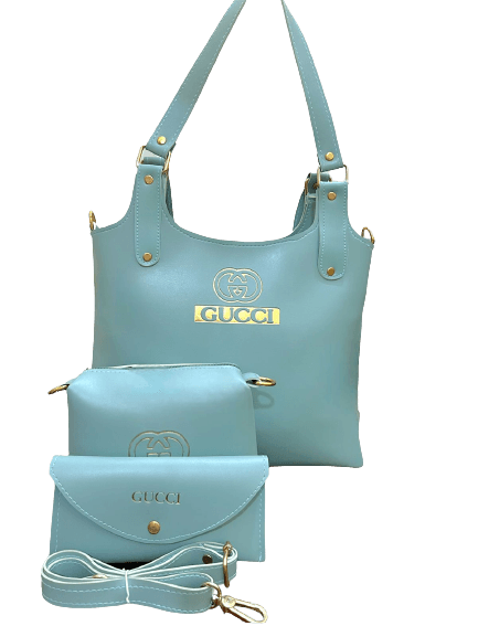 Gucci Ladies Handbag, Cross Body Bag, Large Capacity Women Bag With Long Strip - Pack of 3