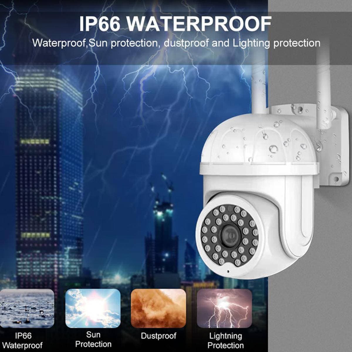 V380 Pro App Speed-X Ptz Ht-191 Dome Color Vision Motion Detection IP Camera