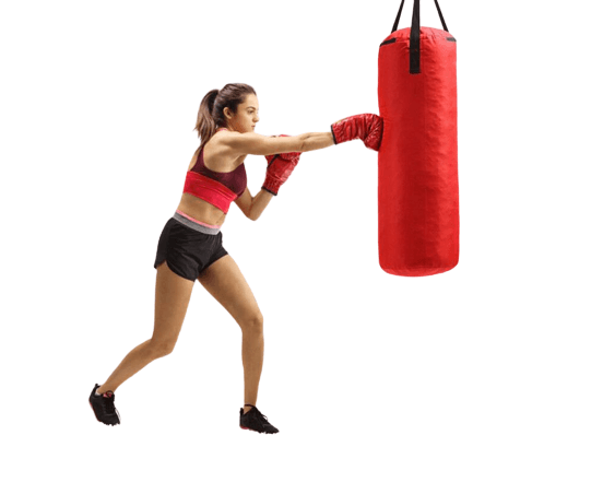 Punching Sand Boxing Bag Red - 3 Feet