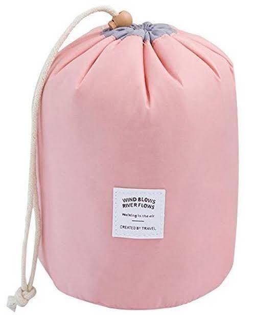 Travel Round Large Size Toiletry Makeup Storage Organizer Cosmetic Make Up Bag