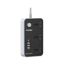 Faster Fus-640 Power Strip Extension With Pd+3 Qc3.0 USB Ports