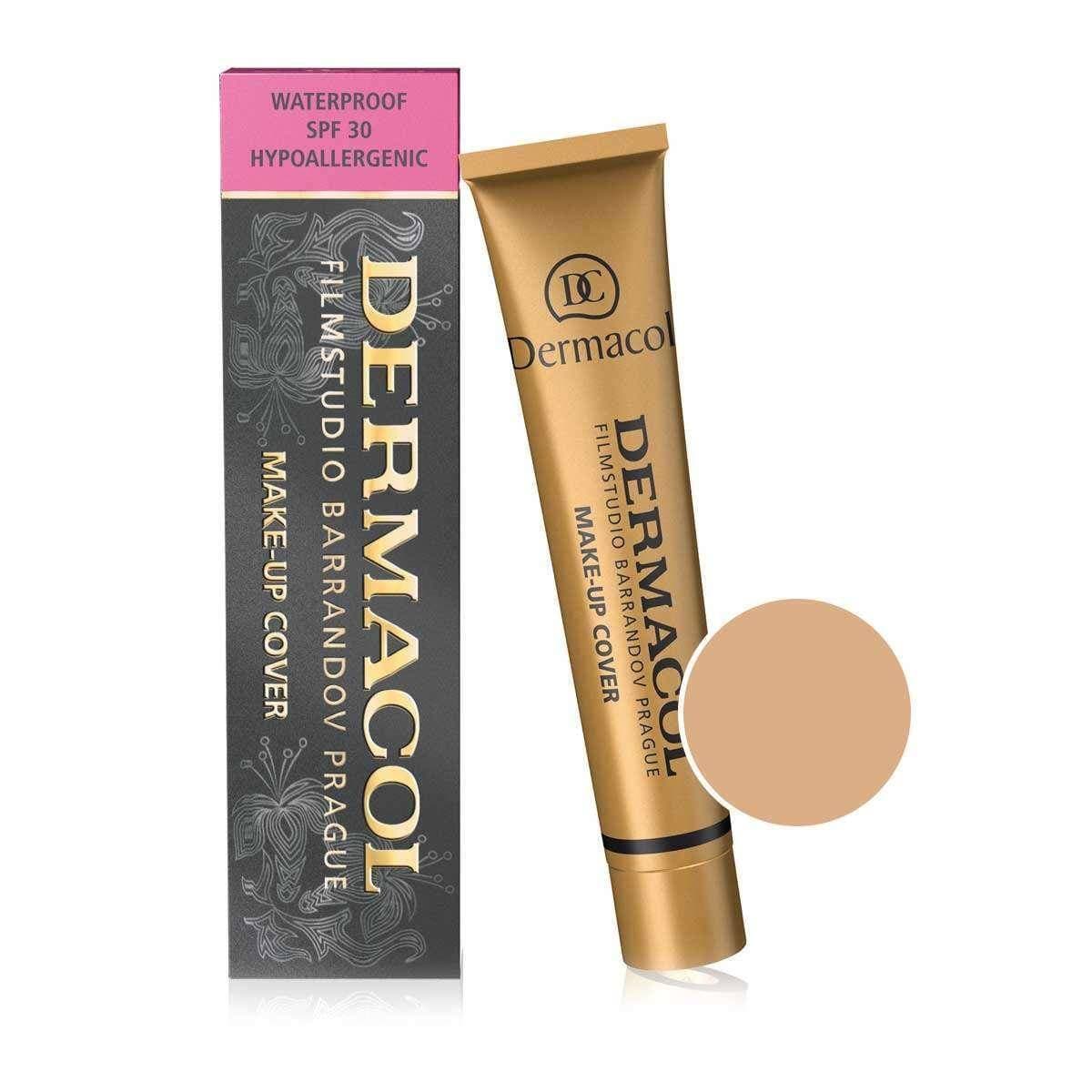 Dermacol Foundation 211 High Quality Concealer Liquid Foundation Cover Freckles Acne Marks Waterproof
