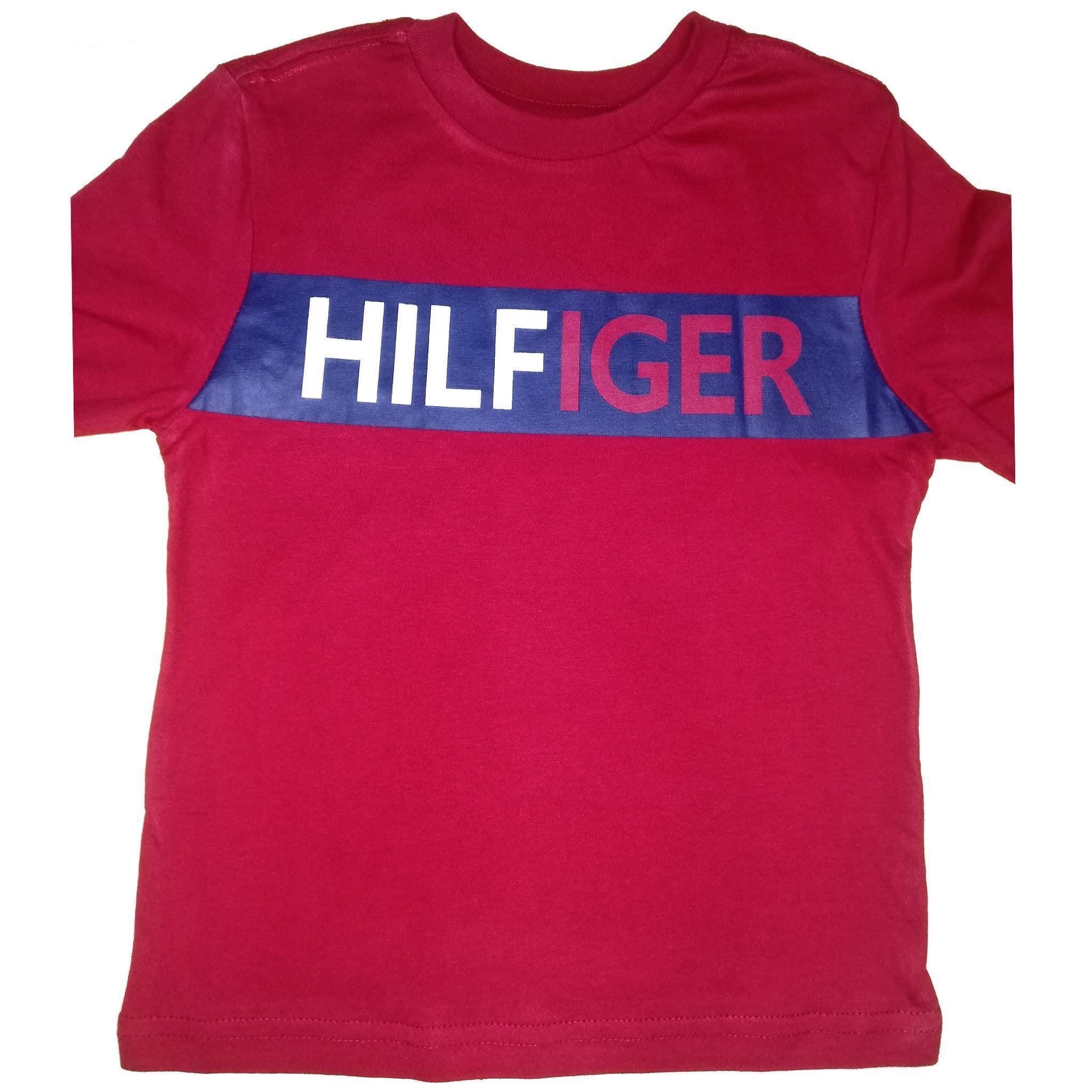Tommy Hilfiger Round Neck Cotton T-Shirt - Red