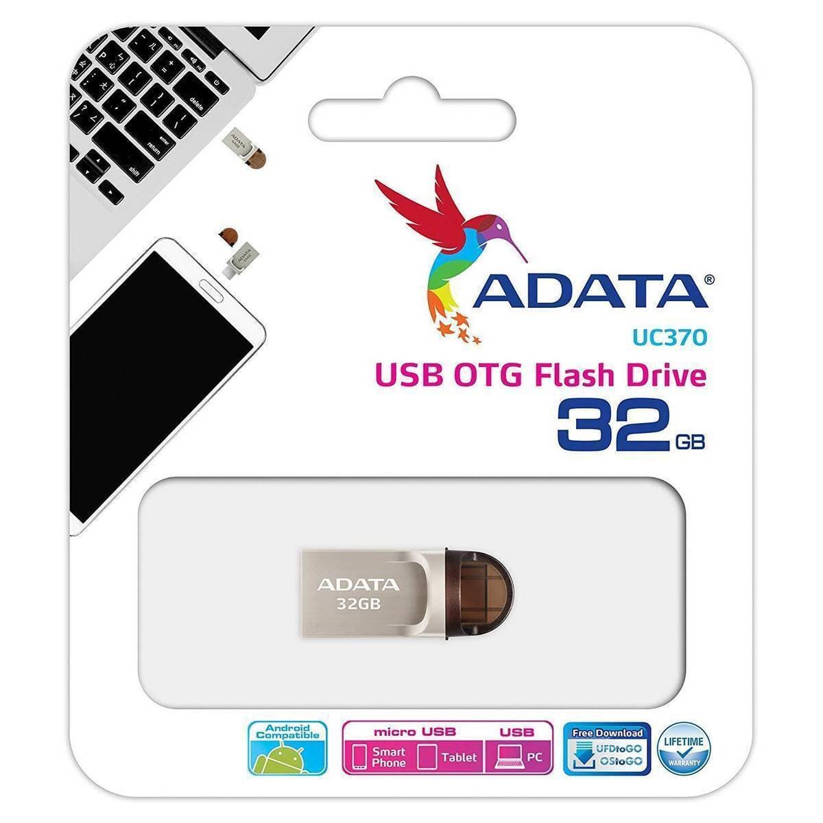 Adata 32GB Type-C OTG USB Flash Drive 3.1 Speed - Uc370
