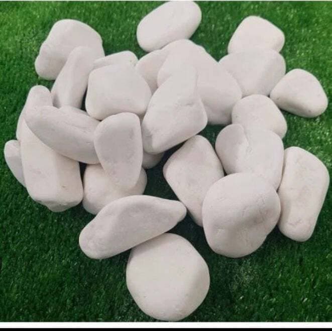 White Turquoise Gravel Decorative Rock Stone For Fish Aquarium - 800 Grams