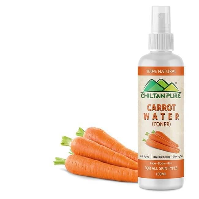 Chiltan Pure Carrot Floral Water Toner - Reduce Skin Inflammation - 150ML