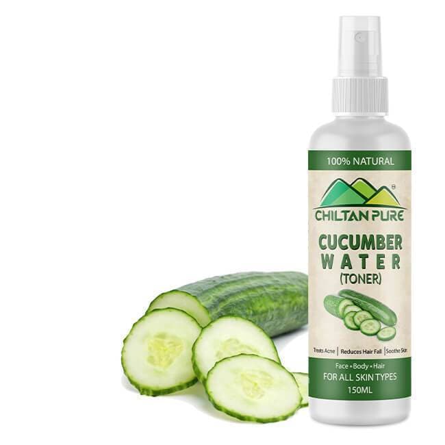 Chiltan Pure Cucumber Floral Water Toner - Hydrate & Soothe Your Skin - 150ML