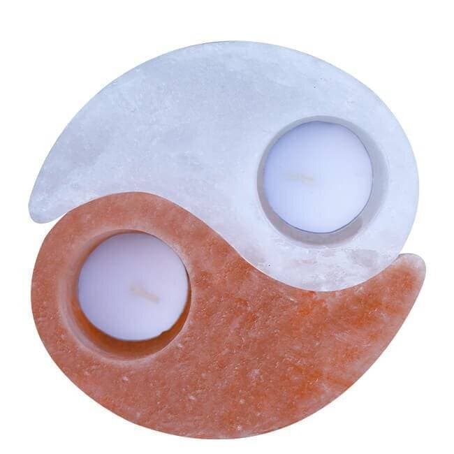 Chiltan Pure Ying Yang Shape Pink Salt Candle