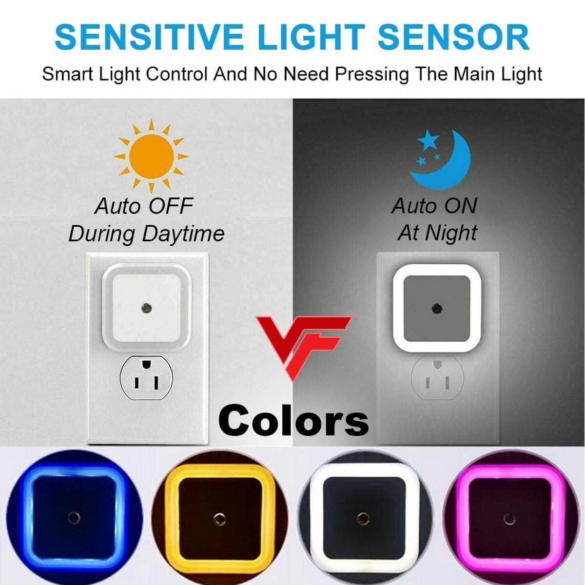 Automatic Sensor Light Night Color Changing Romantic Flower LED Night Lights