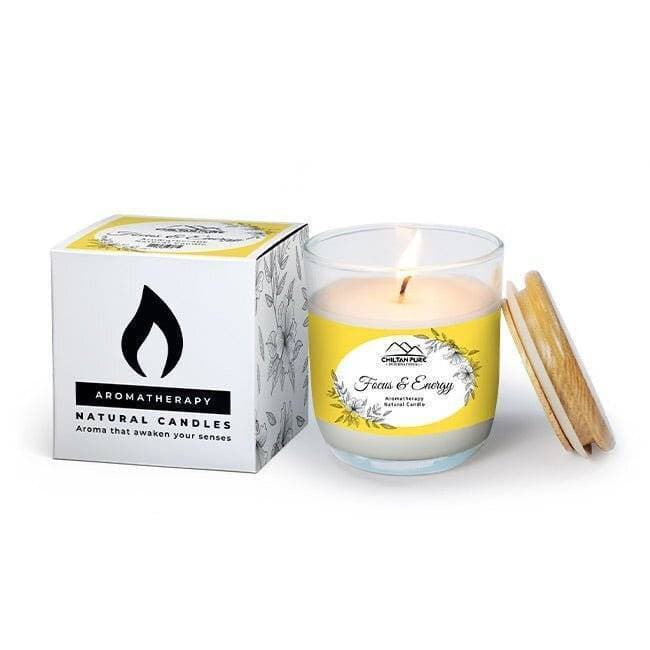 Chiltan Pure Focus & Energy Aromatherapy Candle - 500G