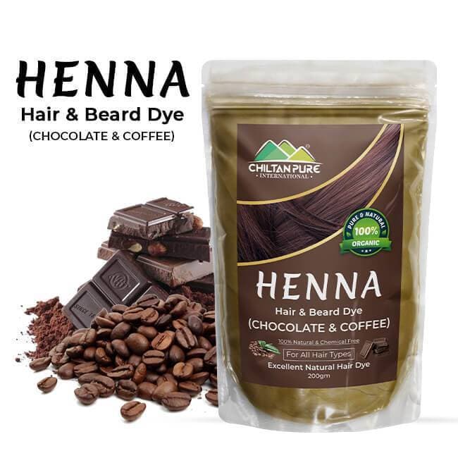 Chiltan Pure Henna Hair And Beard Dye Powder (Chocolate & Coffee)