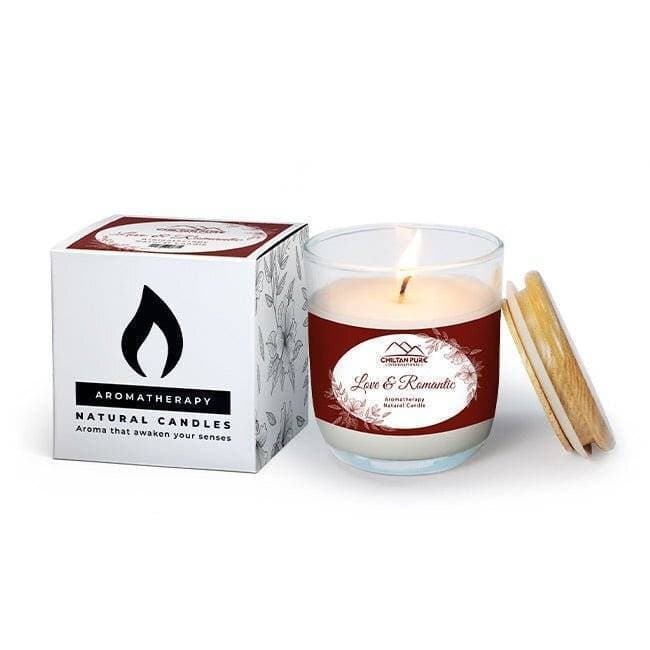 Chiltan Pure Love & Romantic Aromatherapy Candle - Light Up Your Romantic Moments