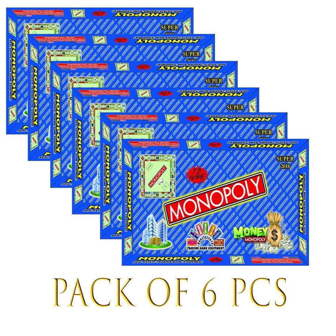 Pack of 6 MONOPOLY GAME SET IN ENGLISH-S (FB GAMES) Wholesale