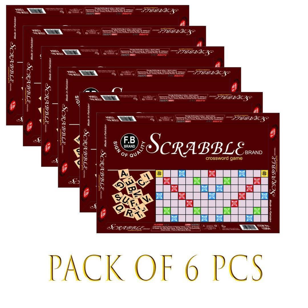 Pack of 6 Scrabble board game Traditional Board Game In Small