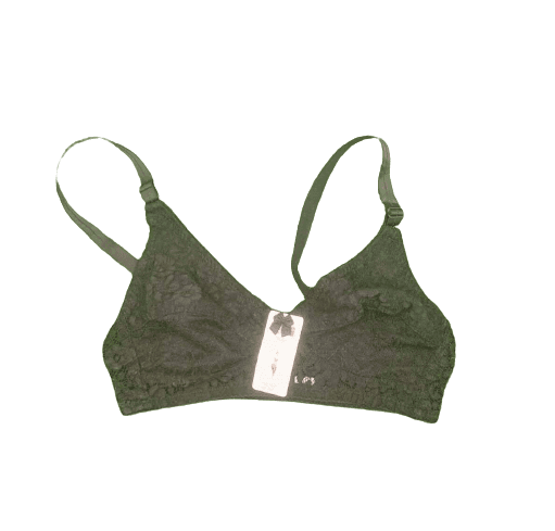 Cotton Non-Padded Capri D Cup Bra - Black