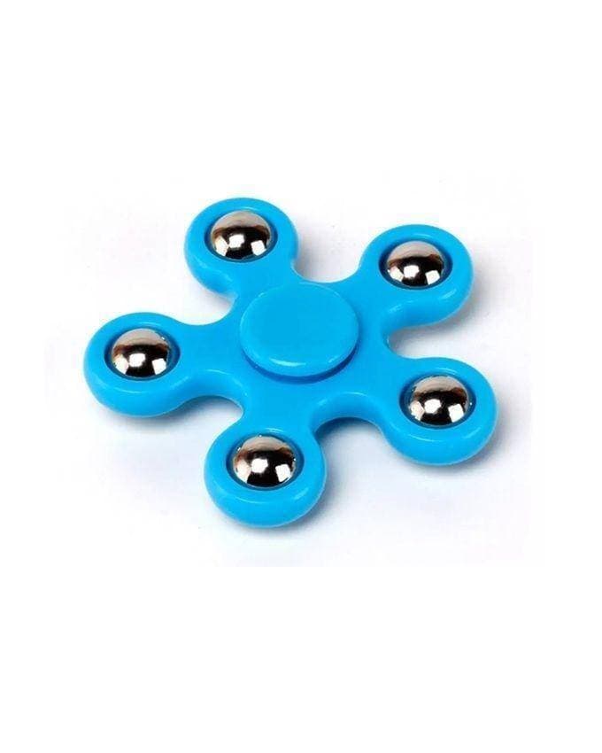 5 Balls Fidget Spinner Stress Reducer Toy - Blue-(K.S.)