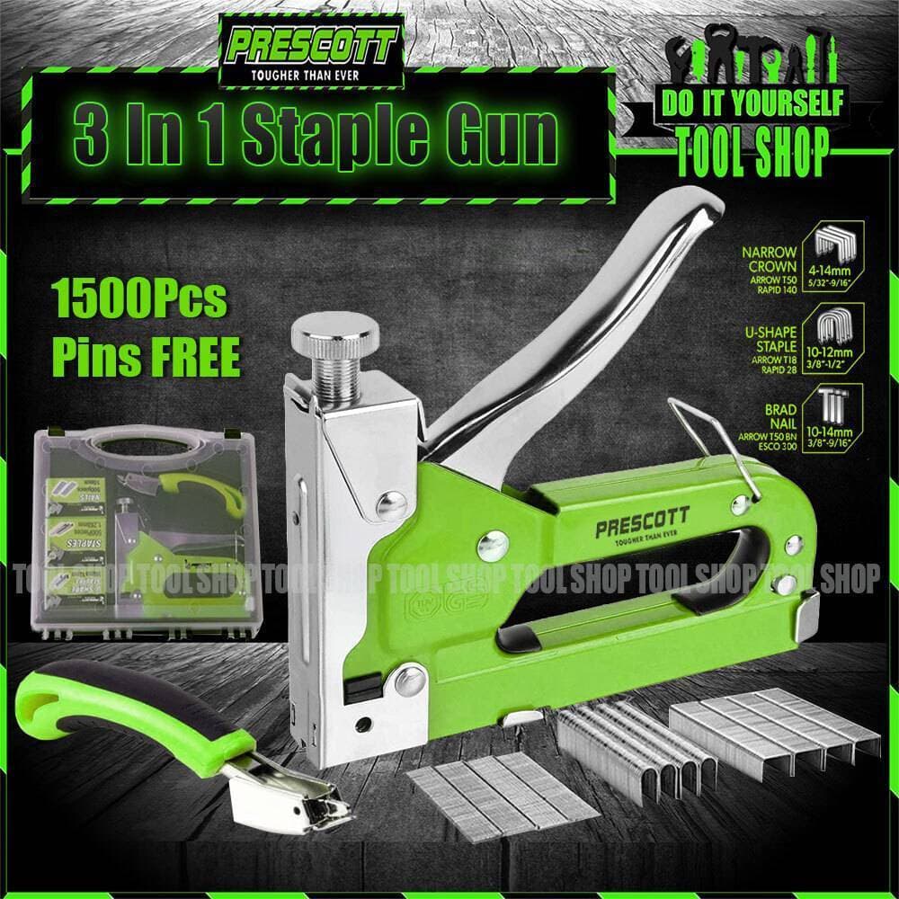 Prescott 3-Way Heavy Duty Staple Kit With 1500 Pcs