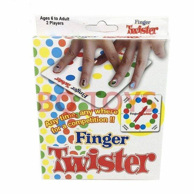 2 In 1 Twister Game With Finger Twister (Included) And Spin Wheel The Classic Game