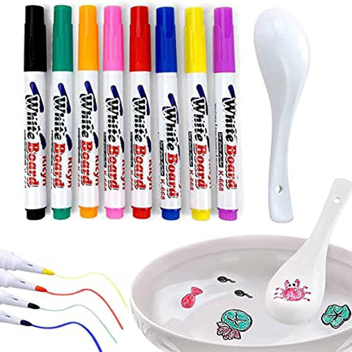8 Colors Magic Doodle Drawing Pens Set