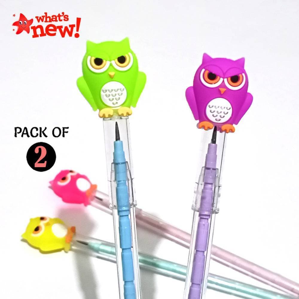 Pack of 2 owl non-sharpening Pencil for kids Gift