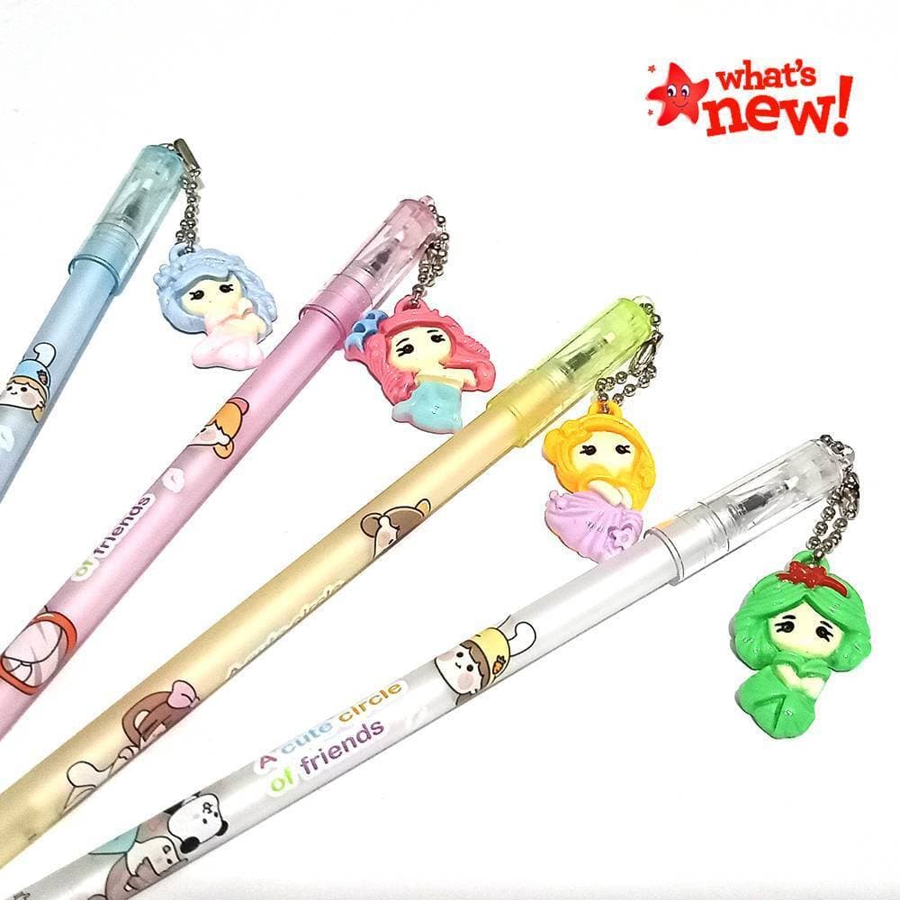Creative Pack of 2 Doll Hanging Gel Pens for Kids