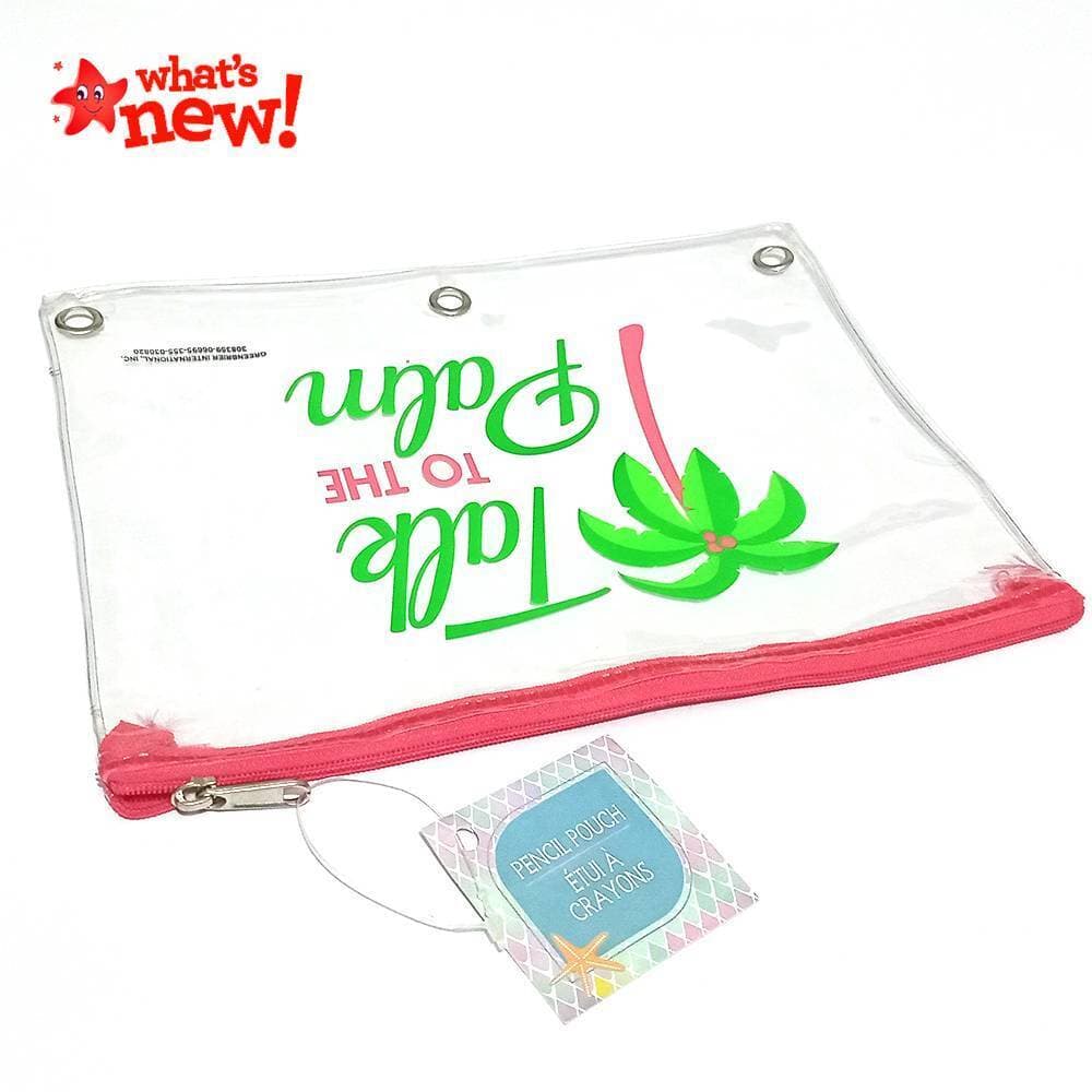 Big Size Transparent Pencil Zipper Pouch for kids