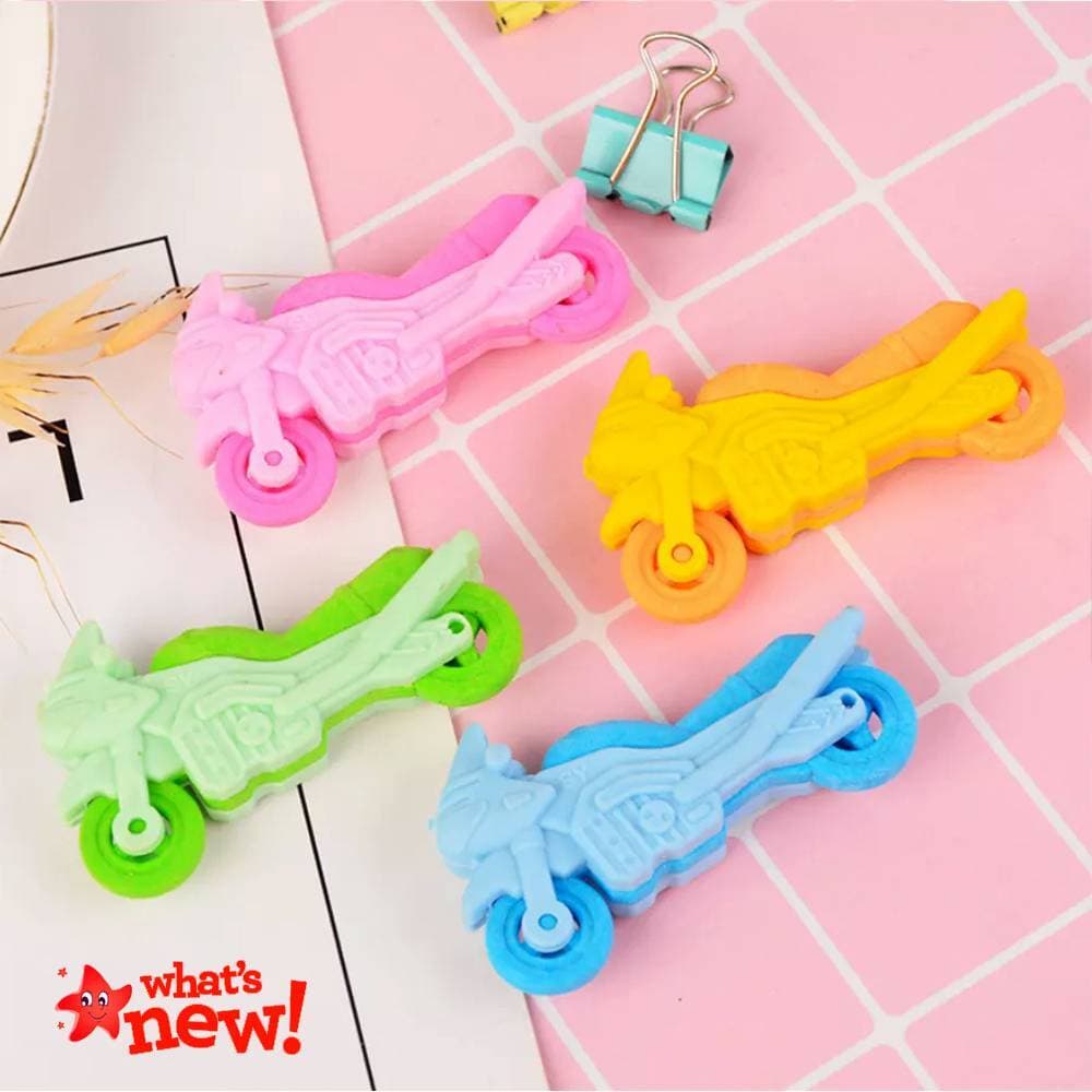 Cute Bike Eraser Rubber Gift for Kids - 1 Piece