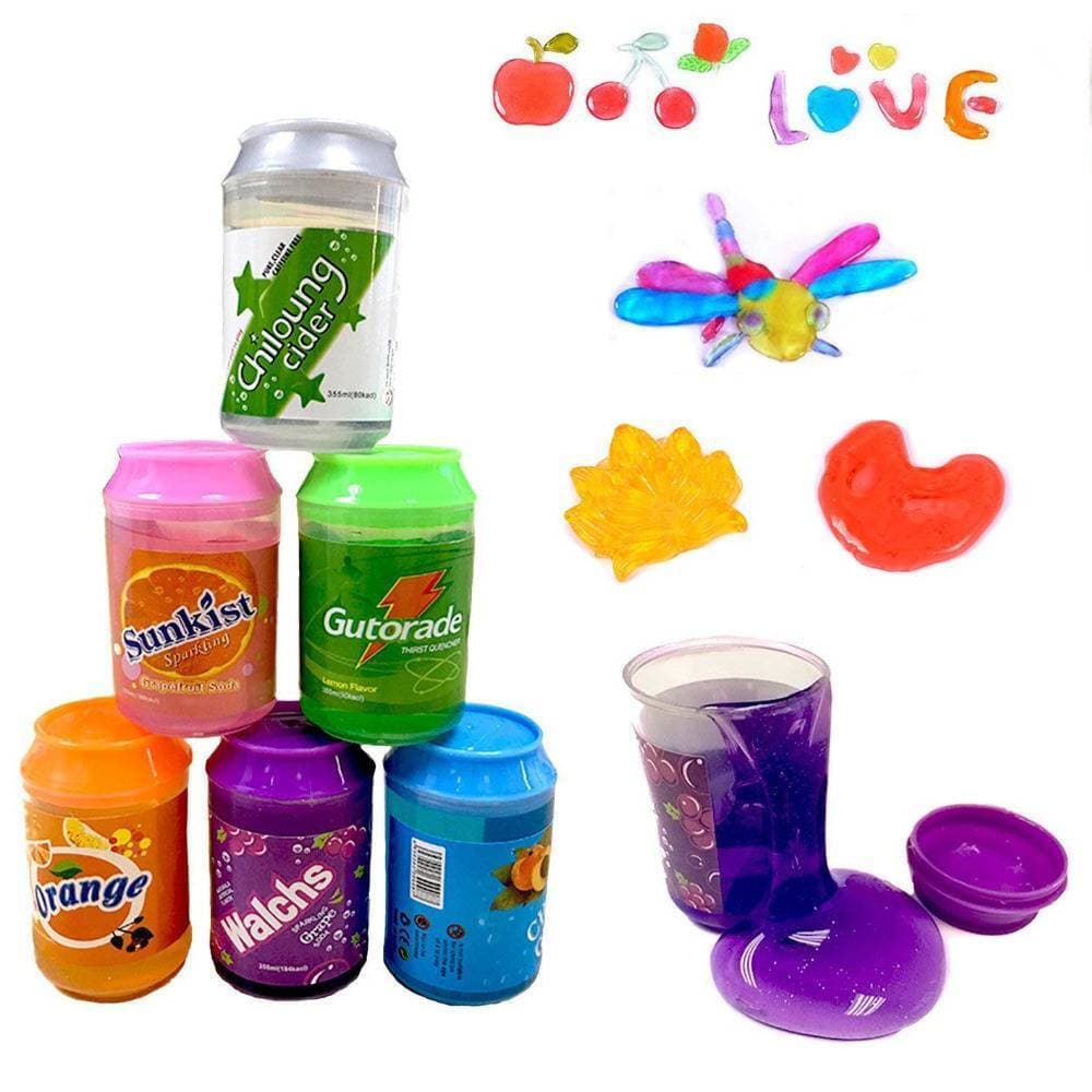 Cans of Clay Colors Mud DIY transparent jelly Slime - 1 Can