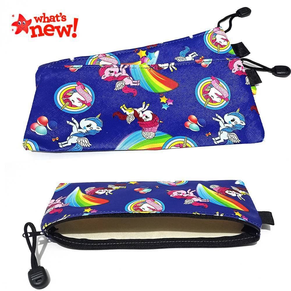 Unicorn Compact Pencil Case Zipper Pouch for kids - 1 Piece