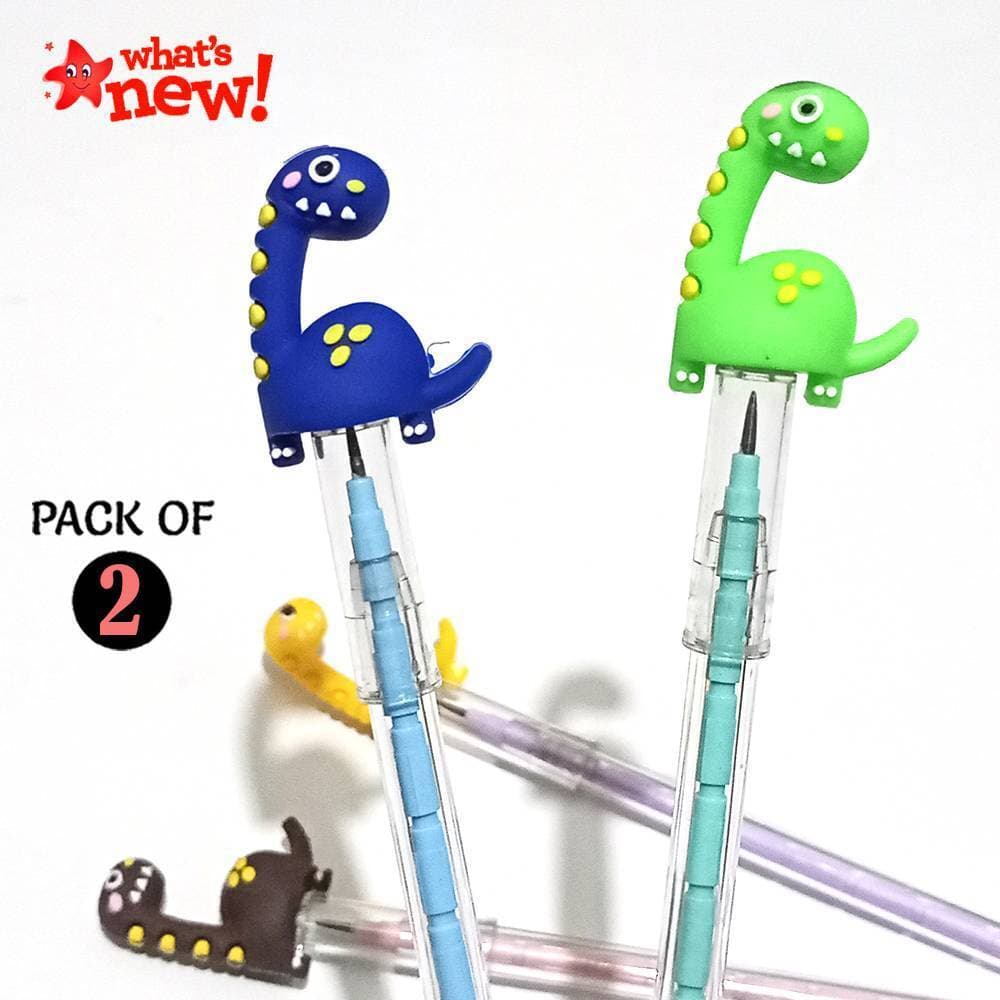 Pack of 2 Dinosaur non-sharpening Pencil for kids