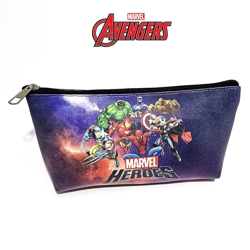 Avengers Compact Pencil Case Duel Zipper Pouch for kids