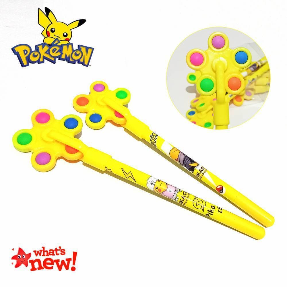 Pikachu Pokemon Pop it Spinner Pen Gift for Kids