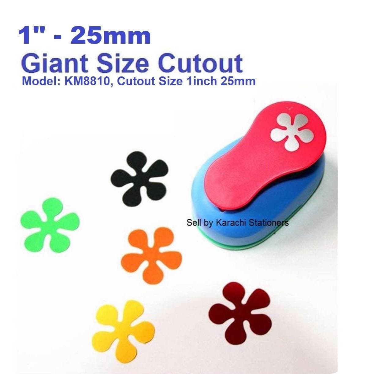 Km8810 1Inch Dia Cut - 5 Leave Flower Design Punching Machine Diy Craft Punch Shape Cutter