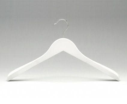 Fashionable White Wooden Coat Hanger