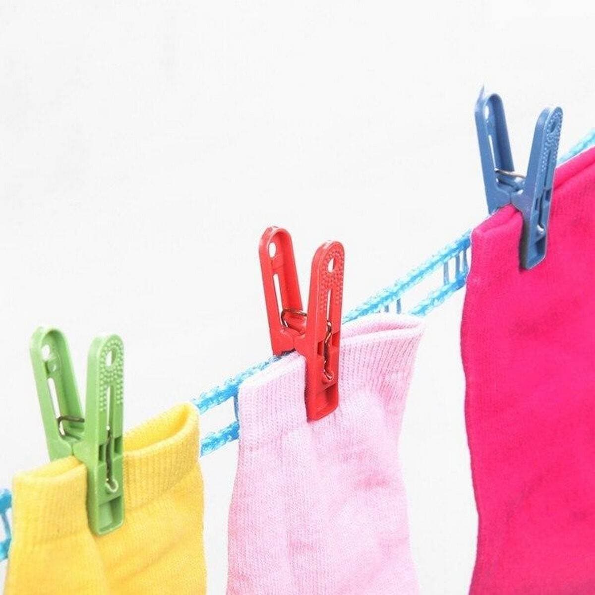 Clothes Pegs 12Pcs Home Pins Convenient Laundry Folder Plastic