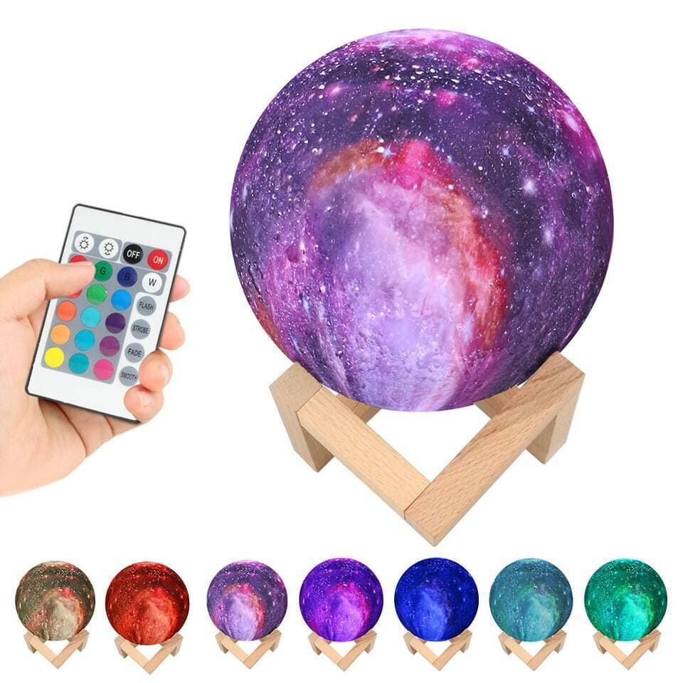 Earth Lamp 3D Print Star Moon Lamp 13Cm