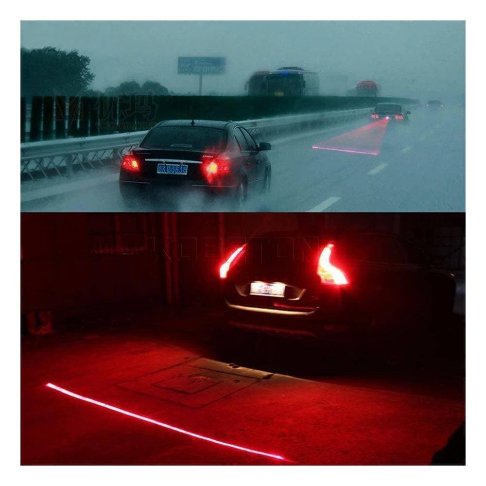 Car Laser Tail Fog Light Anti Collision Car Forlight Lamp Braking Parking Signal Warning Lamps Unive