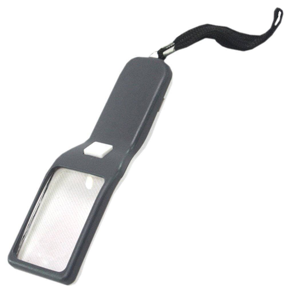 Magnifier 5X LED UV Money Currency Checker Magnifying Glass Microscope