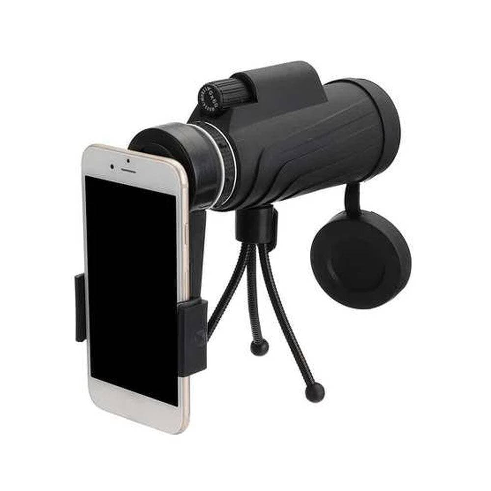 PANDA 40X60 Zoom Lens Camping Travel Waterproof Monocular Telescope+Tripod+Clip for Cell Phone - Bl