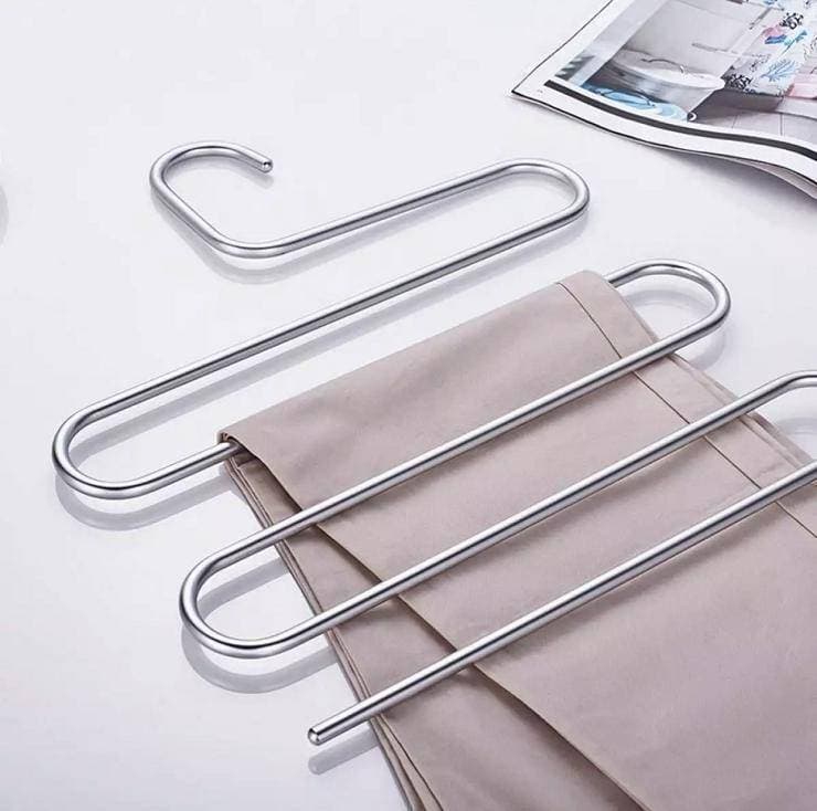 Stainless Steel Trousers Hanger - 5 Layers
