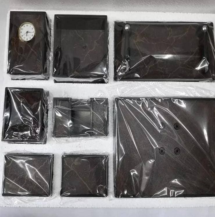 Pack Of 8 - Table Set/Desk Organizer - Black