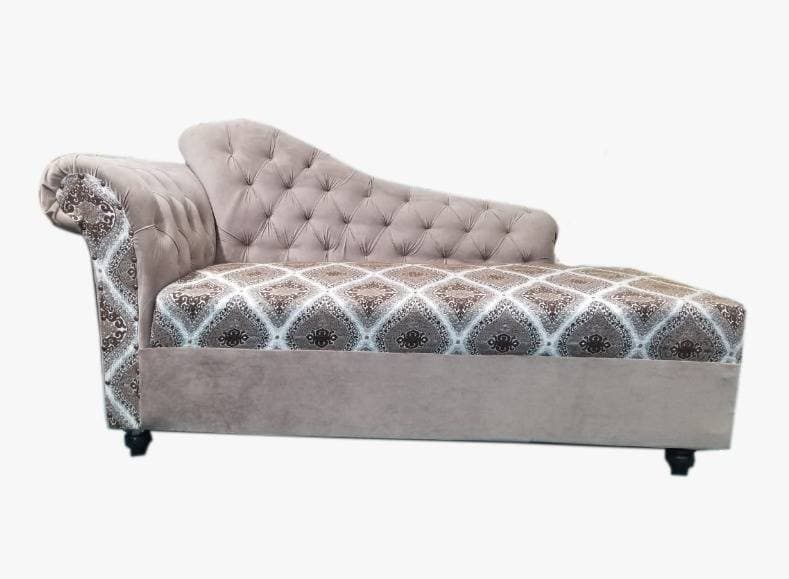 3 Seater Dewan Sofa In Keil Wood Frame Springs In Seat - Grey