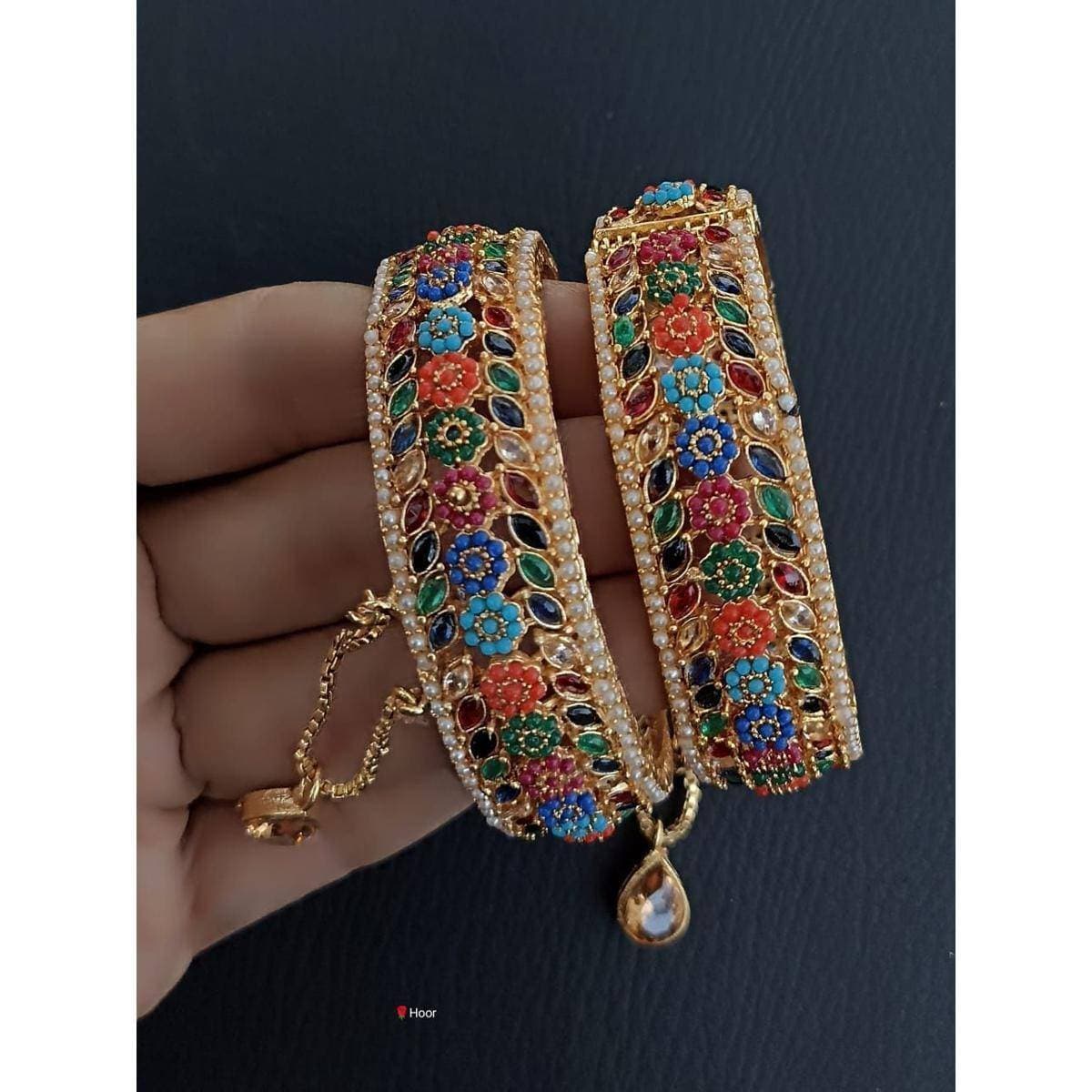 Beautiful Multi Color Openable Kangan Bangle for Wedding & Party