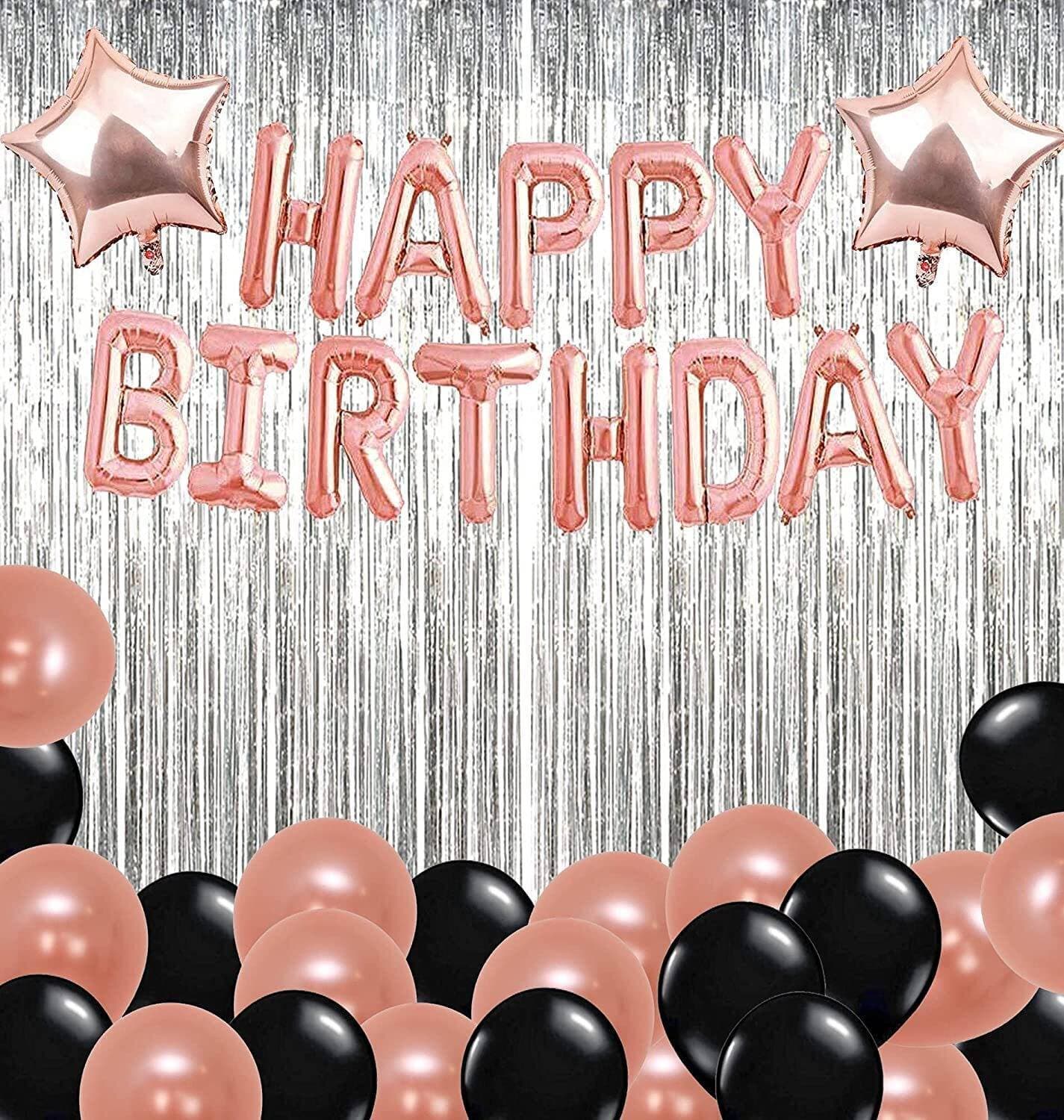 Happy Birthday Balloons For Decoration Kit