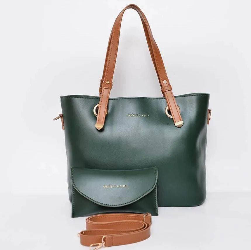 Vintage Large Tote Bag For Women - Green